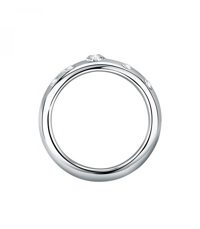 Stalen ring, kristallen POETICA image number 1