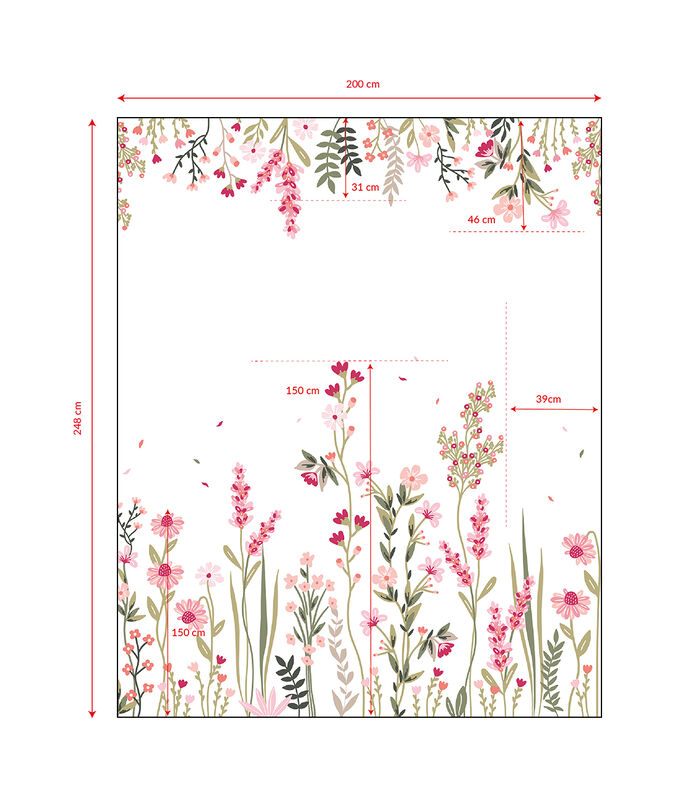 MAGENTA - Papier peint panoramique - Champs de fleurs (droite) image number 4