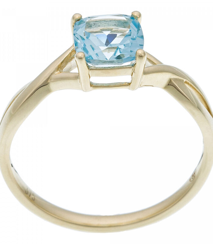 Ring 'Topaze Twist Topaze' geelgoud en diamanten image number 2