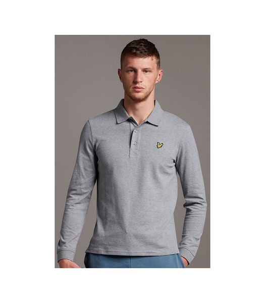 Lyle and Scott Polo Manches Longues Gris