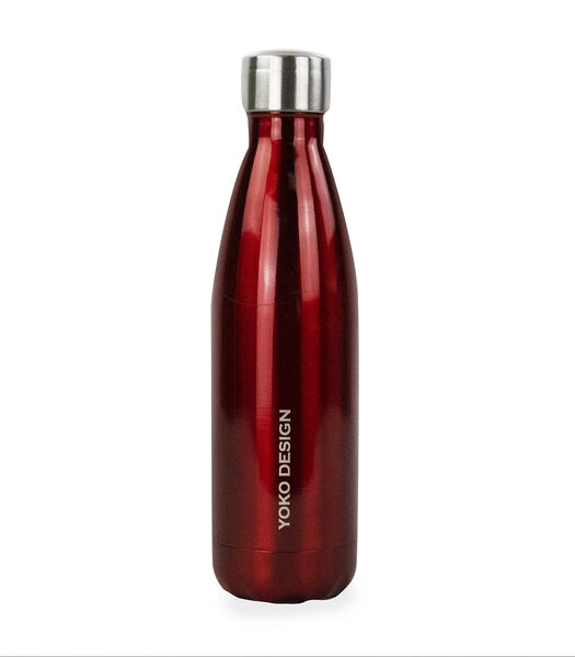 Isothermische fles 500 ml rood