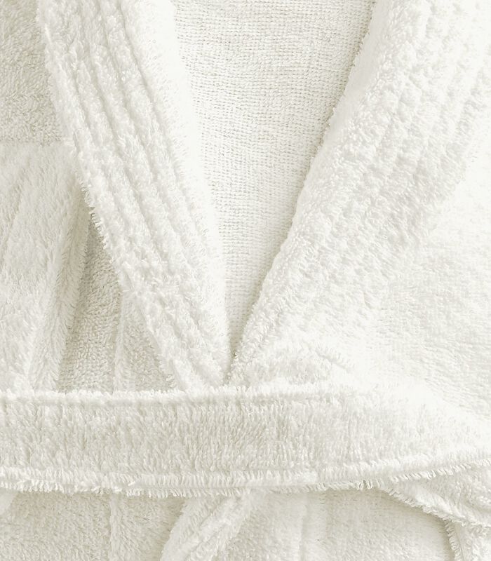 Gemengde katoenen badjas met kraag 57 draden badstof COMFORT image number 2