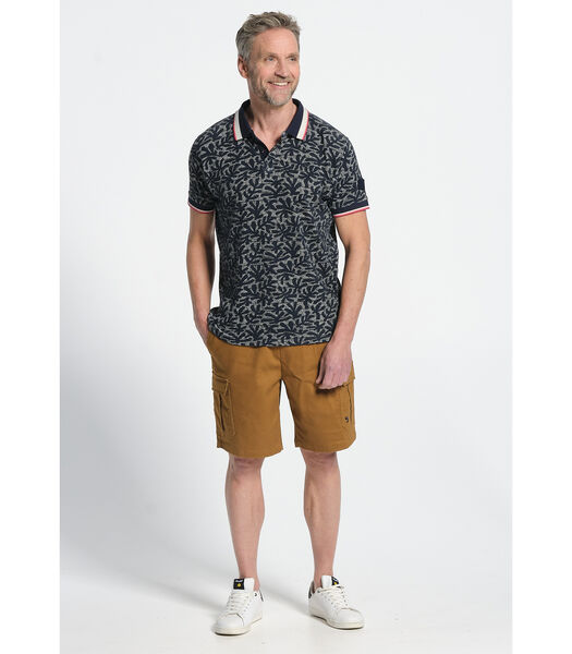 Polo shirt met korte mouwen met koraalprint