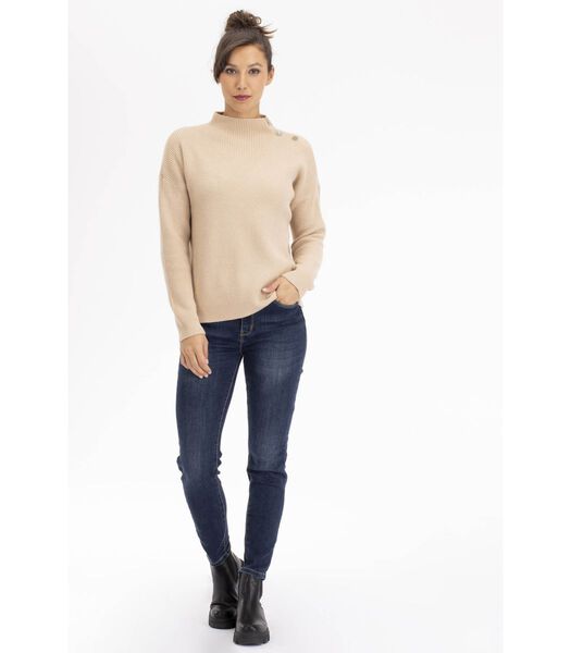 LYGIE-Pull col montant confort