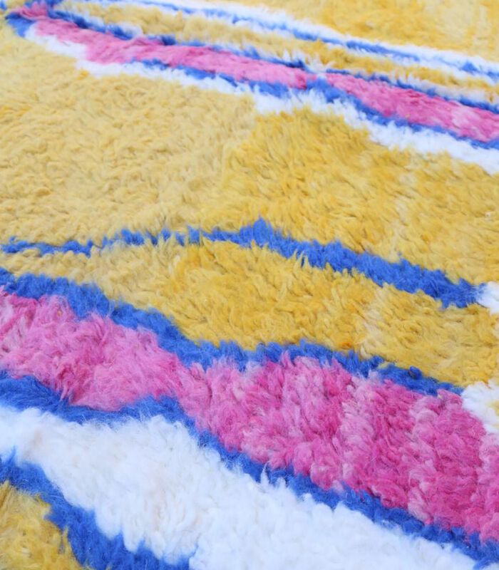 Marokkaans berber tapijt pure wol 145 x 259 cm image number 2