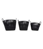 Ornement Basket Set Store, Set of 3 - Noir - 40.3x37.7x31.5cm image number 0