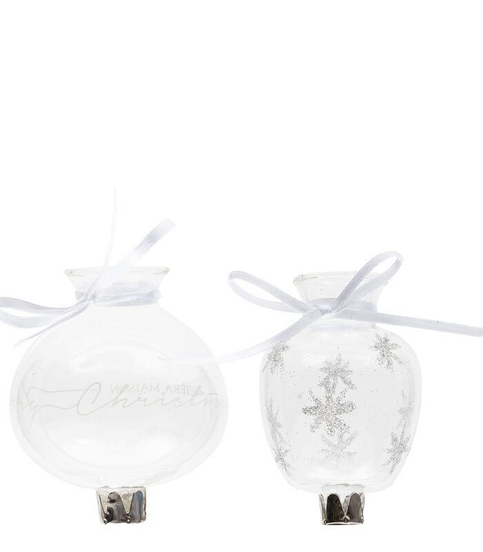 Merry Christmas Mini Vases 2 pieces image number 0