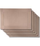 Placemats - Copper - 45 x 31 cm - 6 Stuks image number 0