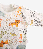 2-delige babypyjama van biologisch katoen Safari image number 3