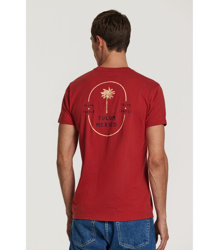 T-Shirt Tulum Palms Rood image number 3