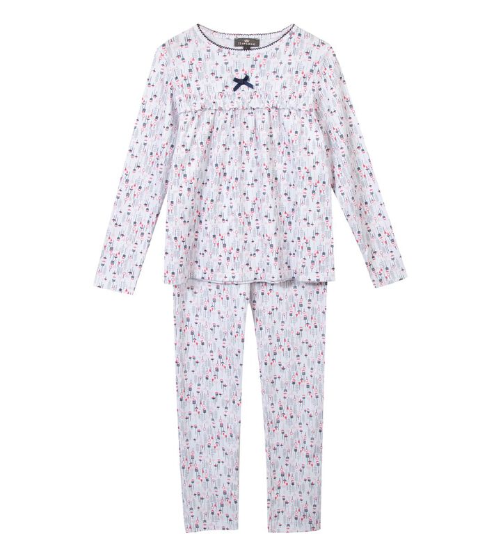 Lange pyjama met bloemenprint image number 0