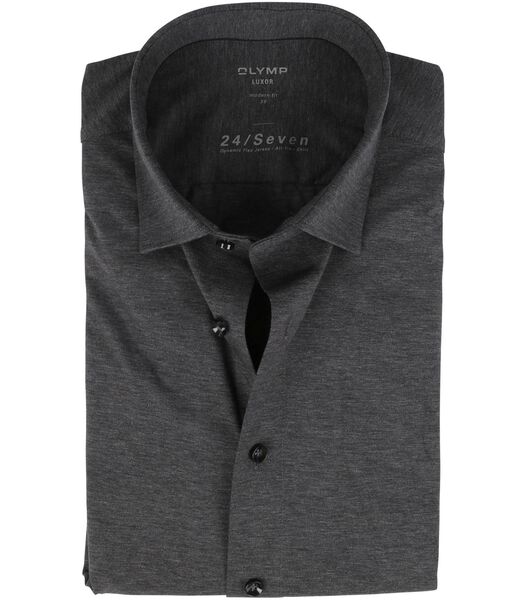 OLYMP Chemise Luxor Stretch Jersey 24/7 Anthracite