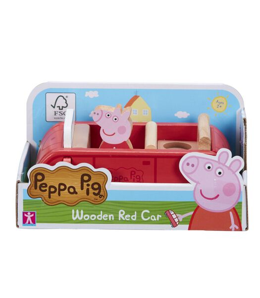 Wooden Family Car With Peppa Figure