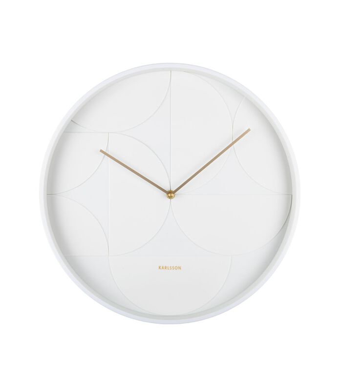 Horloge murale Echelon Circular - Blanc - Ø40cm image number 3
