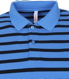 Polo Cold Dye Stripes Blauw image number 1