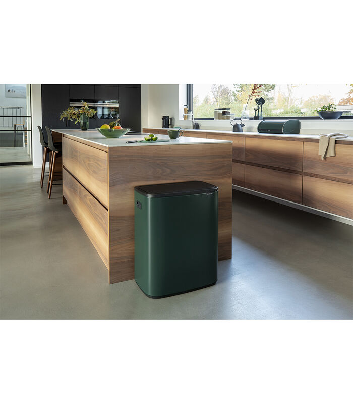 Bo Touch Bin, 2 x 30 litres - Pine Green image number 3
