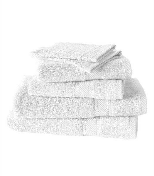 6-delige handdoekenset Hélène white
