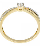Ring 'Ma bien aimée' tweekleurig goud en diamanten image number 4