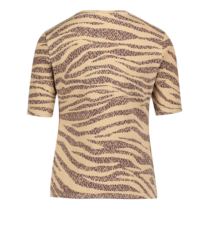 Basic shirt met animal print image number 3