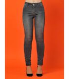 Hoge taille slanke jeans STREET image number 4