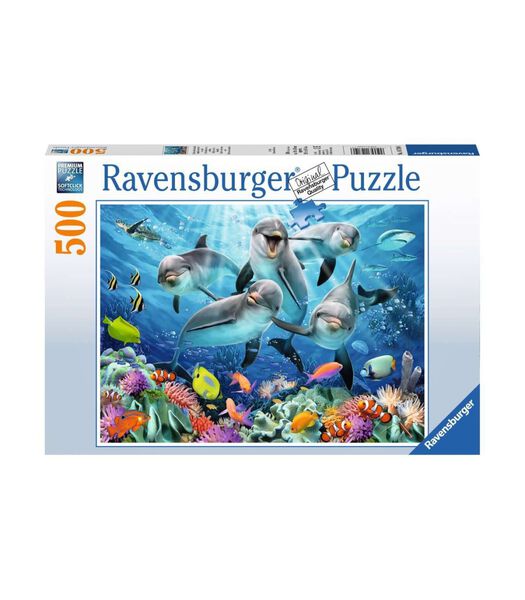 puzzle Dauphins sur le récif de corail 500 pièces
