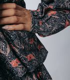 Kimi Paisley Flower robe noir image number 4