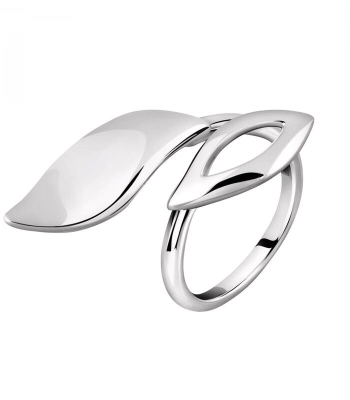 FOGLIA zilveren ring - SAKH300 image number 0