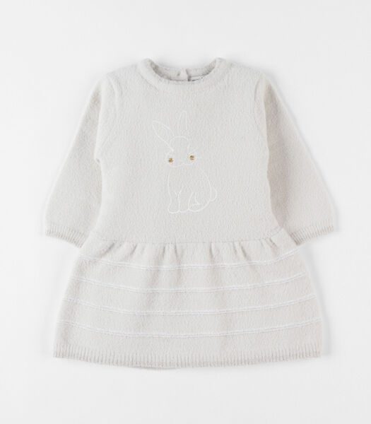 Robe lapin tricot, chiné