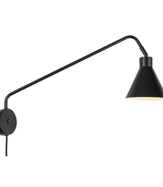 Wandlamp Lyon - Zwart - 68x16x28cm