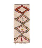 Marokkaans berber tapijt pure wol 188 x 76 cm image number 0