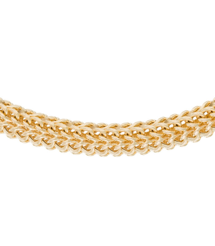 Mesh armband geel goud 'Maille Tubulaire' image number 3