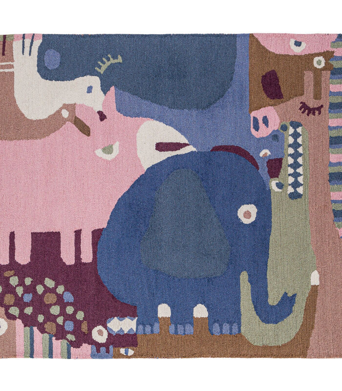 Tapis enfant puzzle animaux multicolore image number 0