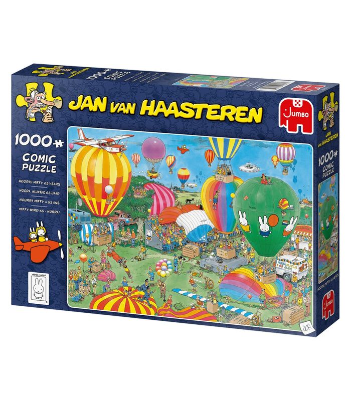 Puzzle jumbo Jan van Haasteren Hourra, Miffy 65 ans - 1000 pièces image number 3