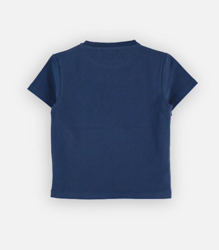 Bio katoenen t-shirt, donkerblauw image number 1