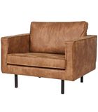 Fauteuil - Eco-Cuir - Cognac - 85x105x86 - Rodeo image number 1