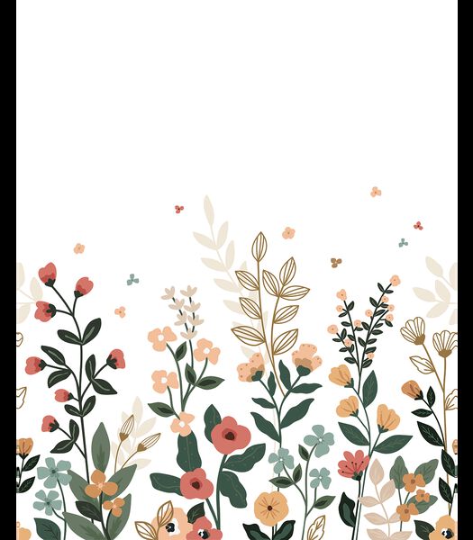 Papier peint panoramique fleurs du printemps Bloem, Lilipinso