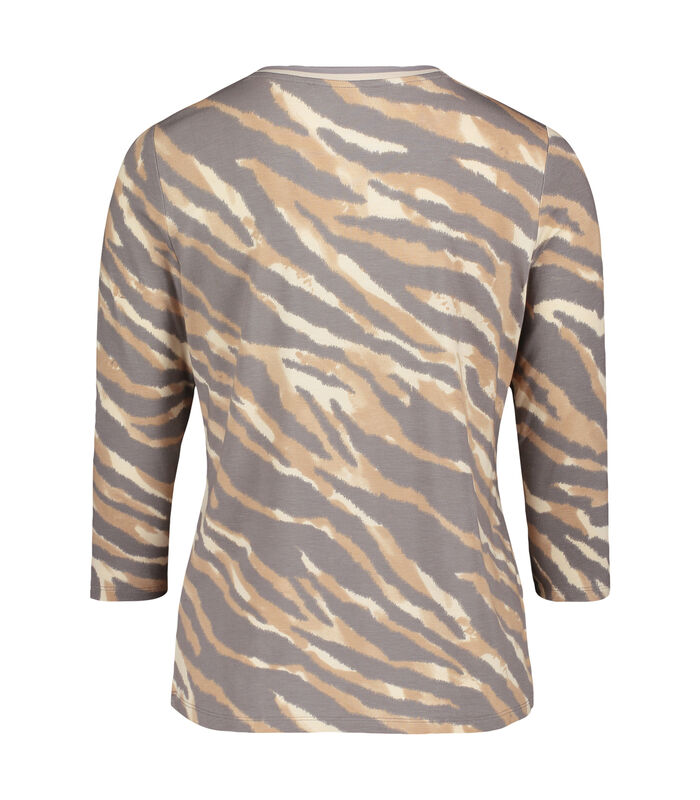 Basic shirt met animal print image number 3
