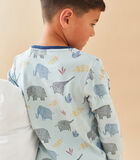 Pyjama 2 pièces imprimés éléphants en jersey, image number 1