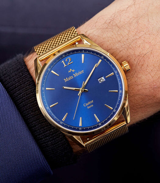 Castor Horloge goudkleurig MM01010