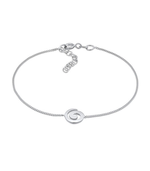 Bracelet Femmes Spirale Ludique Basique En Argent Sterling 925