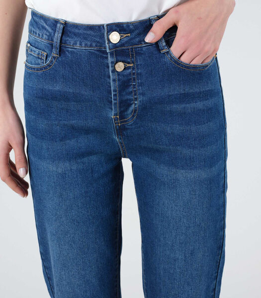 DJENA - Jeans mom regular délavé
