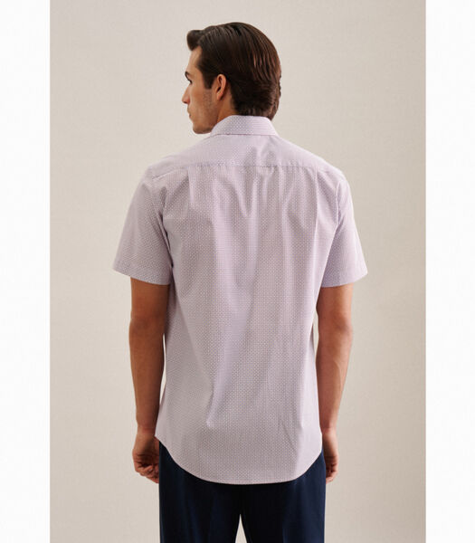 Business overhemd Regular Fit korte arm Print