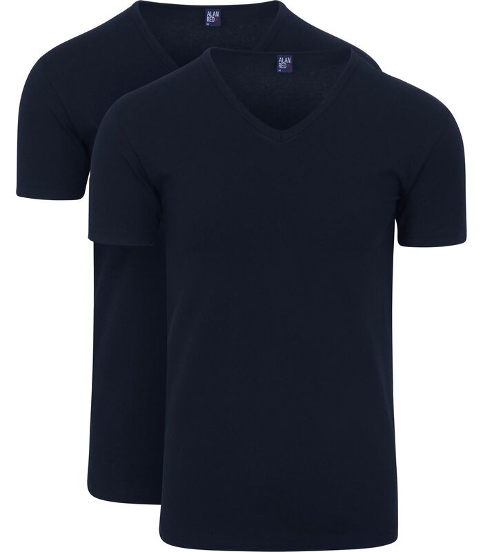 Oklahoma T-Shirt Stretch Navy (2-Pack) image number 0