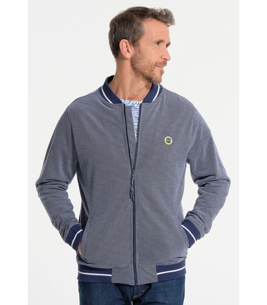 Sweatshirt met rits en capuchon