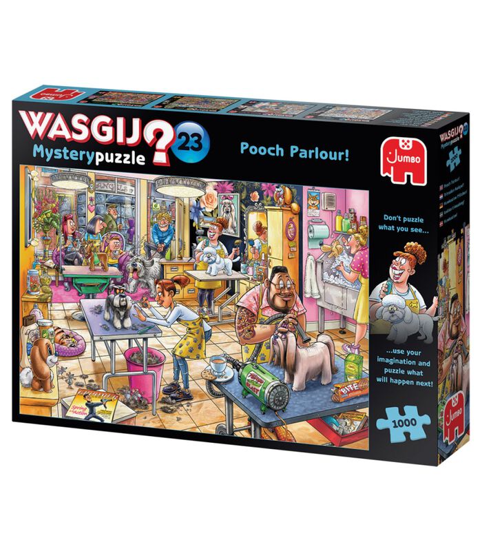 puzzel Wasgij Mystery 23 - Pooch Parlour! (1000 stukjes) image number 0