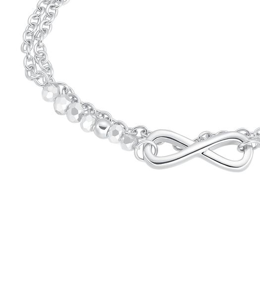 Bracelet pour fille, acier inoxydable, pierre de verre | Infinity