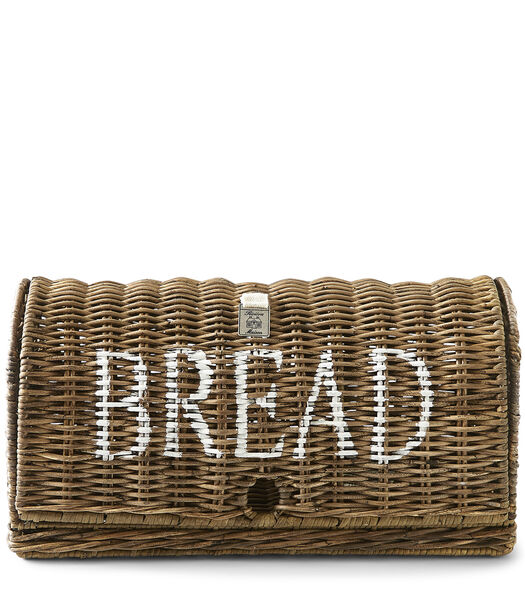 Broodmand Riet - Rustic Rattan Bread Box - Bruin