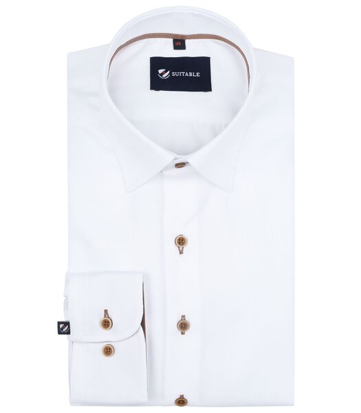 Chemise Suitable Twill Blanche