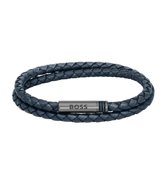 Bracelet cuir bleu Navy 1580494M