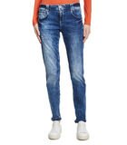 Modern fit jeans met wassing image number 0